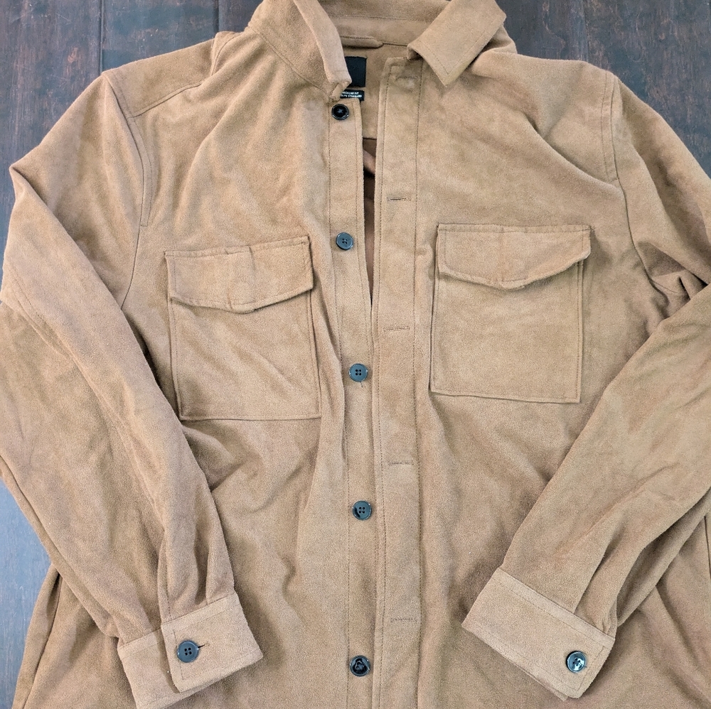 H&M Tan Lightweight Shirt Jacket Casual